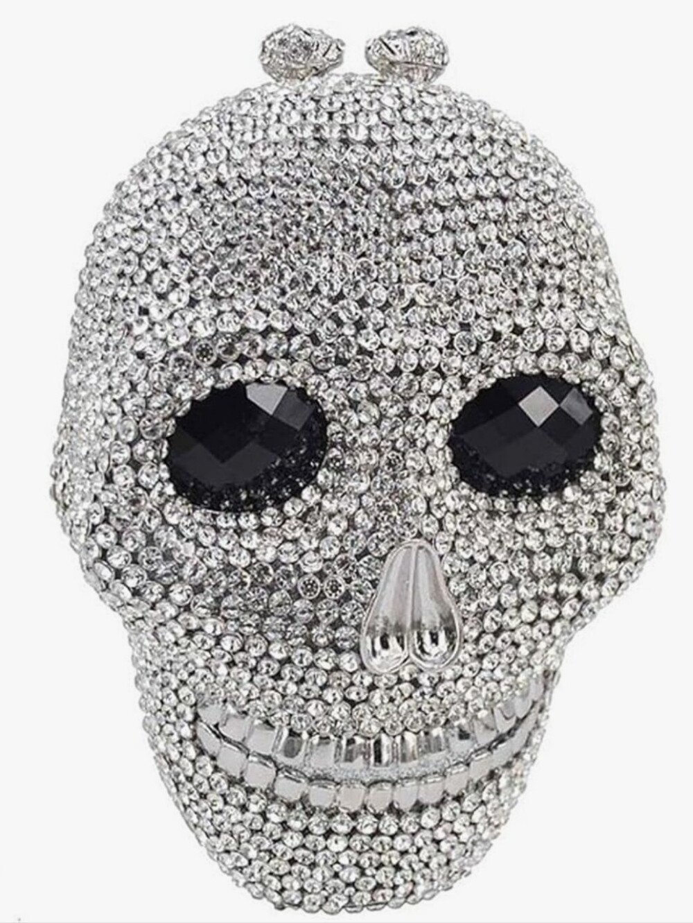 Silver Skull Clutch